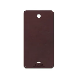 MAHOOT Matte-Dark-Brown-Leather Cover Sticker for microsoft Lumia 430