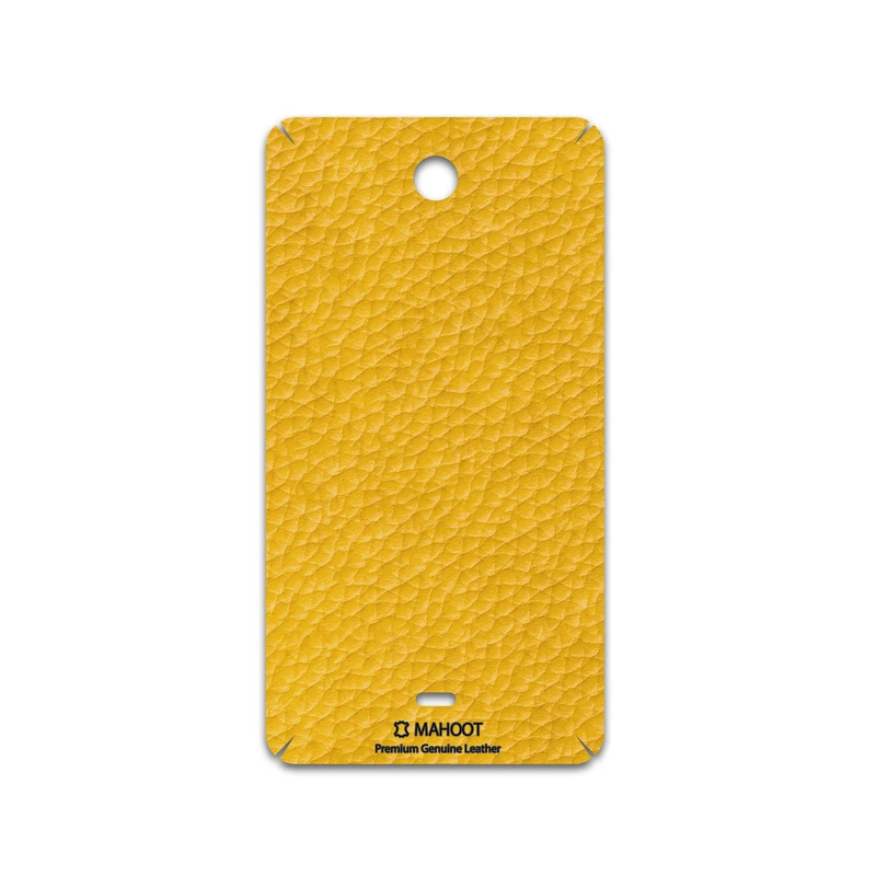 برچسب پوششی ماهوت مدل Mustard-Leather مناسب برای گوشی موبایل مایکروسافت Lumia 430