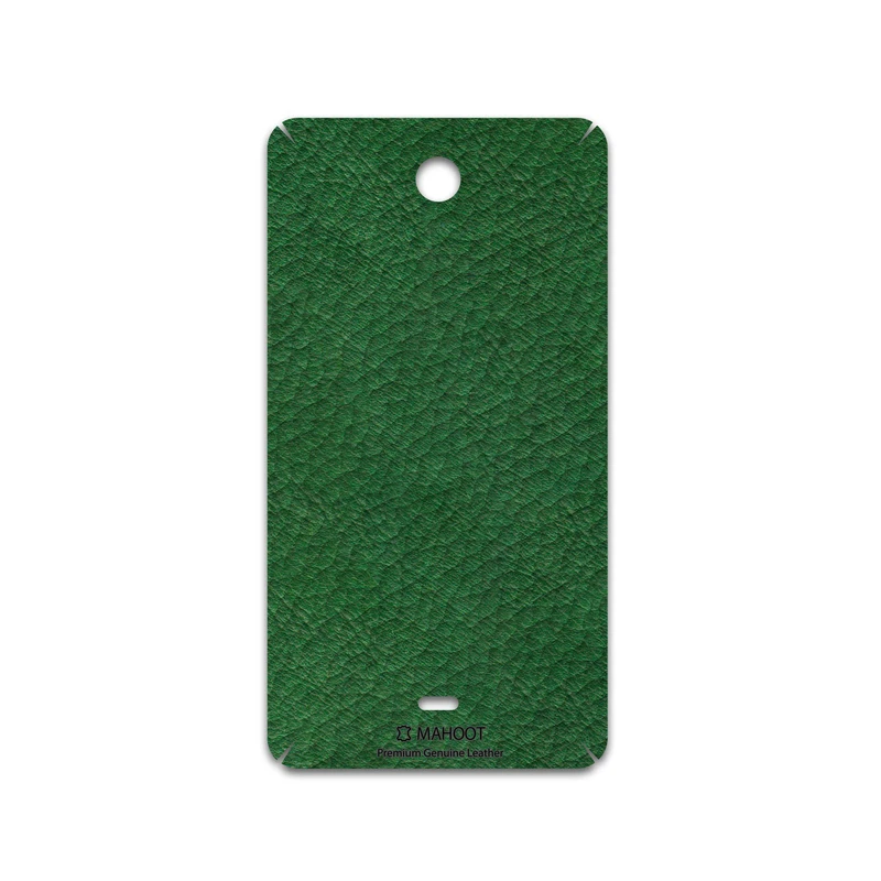 برچسب پوششی ماهوت مدل Green-Leather مناسب برای گوشی موبایل مایکروسافت Lumia 430