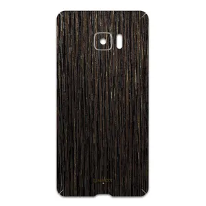 MAHOOT Dark-Gold-Stripes-Wood Cover Sticker for htc U Ultra