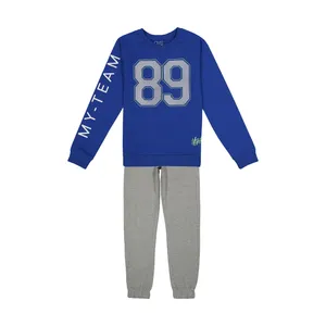ست سویشرت و شلوار پسرانه او وی اس مدل 000157358-BLUE