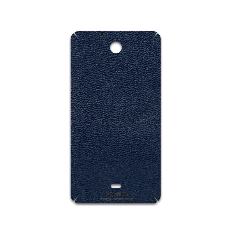 برچسب پوششی ماهوت مدل Deep-Blue-Leather مناسب برای گوشی موبایل مایکروسافت Lumia 430