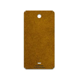 MAHOOT Brown-Chamois-Leather Cover Sticker for microsoft Lumia 430