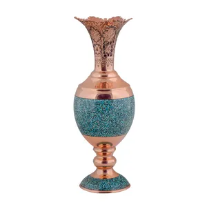 گلدان فیروزه کوبی آقاجانی مدل F057