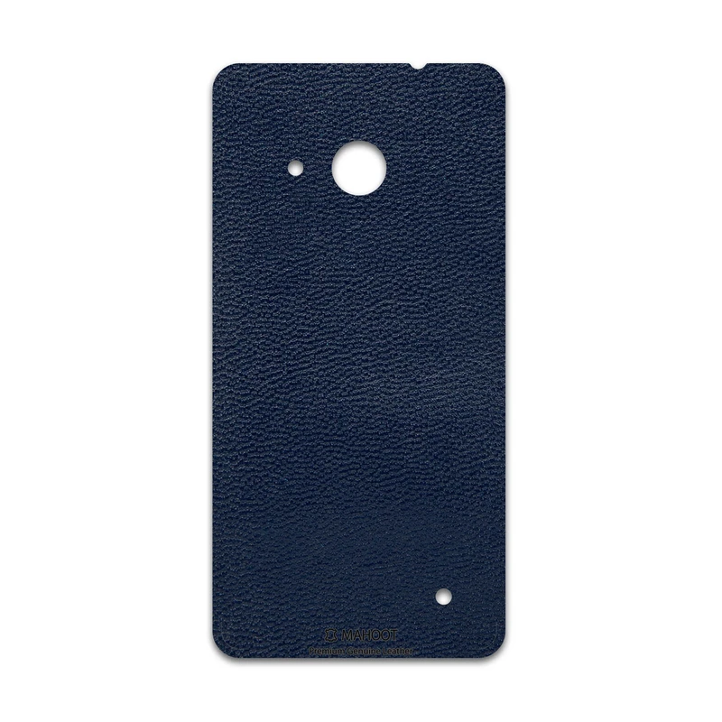 برچسب پوششی ماهوت مدل Deep-Blue-Leather مناسب برای گوشی موبایل مایکروسافت Lumia 550