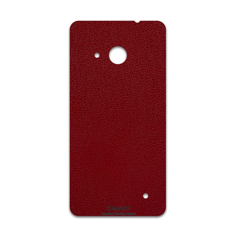 برچسب پوششی ماهوت مدل Red-Leather مناسب برای گوشی موبایل مایکروسافت Lumia 550