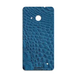 MAHOOT Blue-Crocodile-Leather Cover Sticker for microsoft Lumia 550