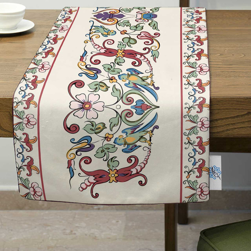 ست رومیزی 4 تکه شمسه نگار کد Tr563DR4