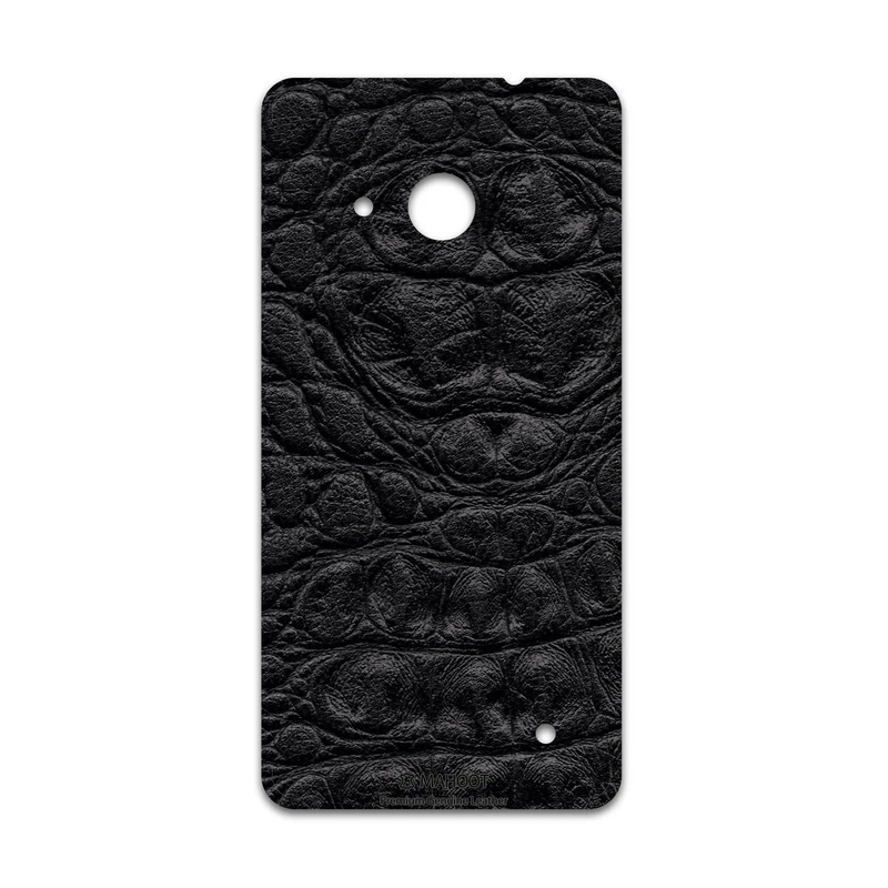 برچسب پوششی ماهوت مدل Black-Crocodile-Leather مناسب برای گوشی موبایل مایکروسافت Lumia 550