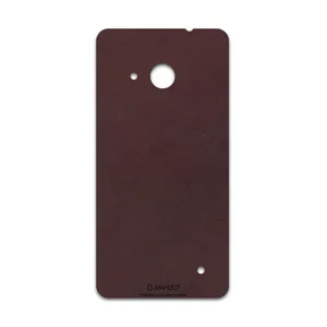 MAHOOT Matte-Dark-Brown-Leather Cover Sticker for microsoft Lumia 550