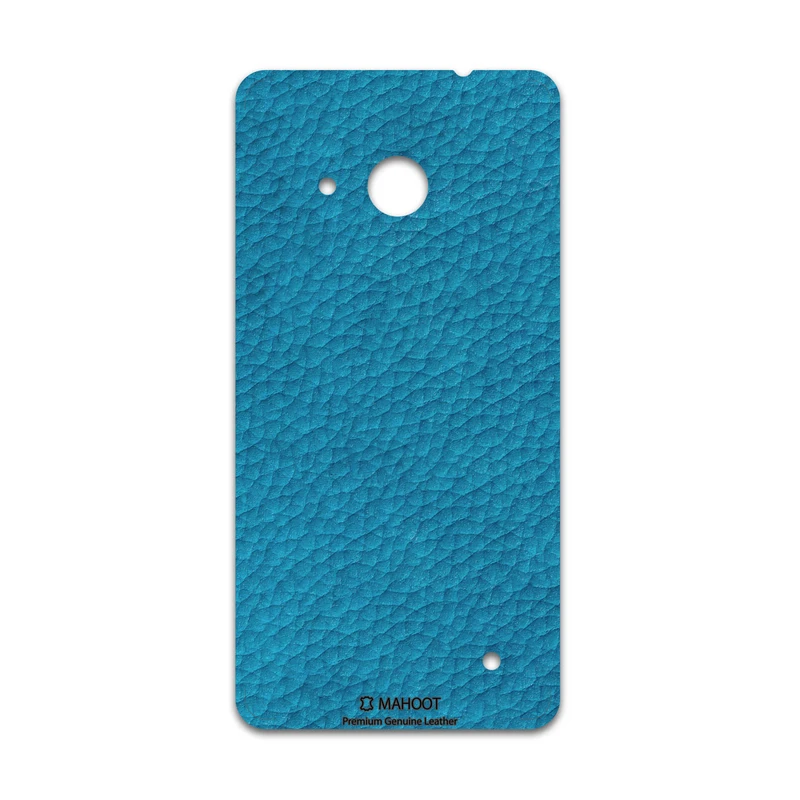 برچسب پوششی ماهوت مدل Blue-Leather مناسب برای گوشی موبایل مایکروسافت Lumia 550