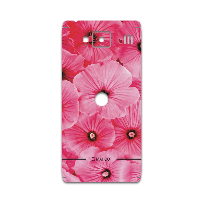 برچسب پوششی ماهوت مدل Pink-Flower مناسب برای گوشی موبایل موتورولا droid razr hd