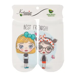  جوراب نوزاد کاتامینو طرح دختر مهربون 