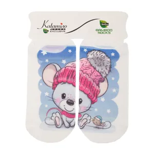  جوراب نوزاد کاتامینو طرح موش کوچولو 