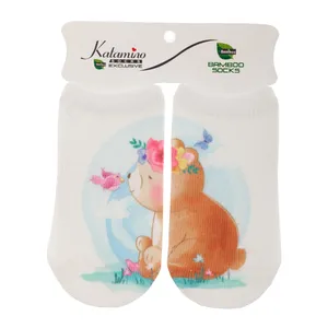 جوراب نوزاد کاتامینو طرح خرس تنبل 
