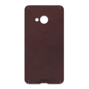 MAHOOT Matte-Dark-Brown-Leather Cover Sticker for htc U Play