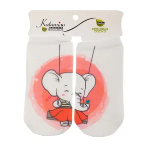 جوراب نوزادی کاتامینو طرح فیل شیطون