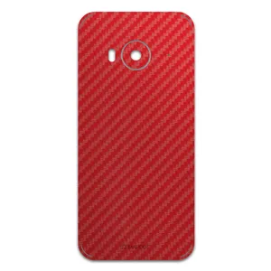 MAHOOT Red-Fiber Cover Sticker for htc One ME