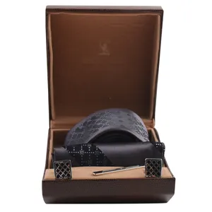 ست کراوات و دستمال جیب و دکمه سردست مردانه فرانکو فروزی کد K 59