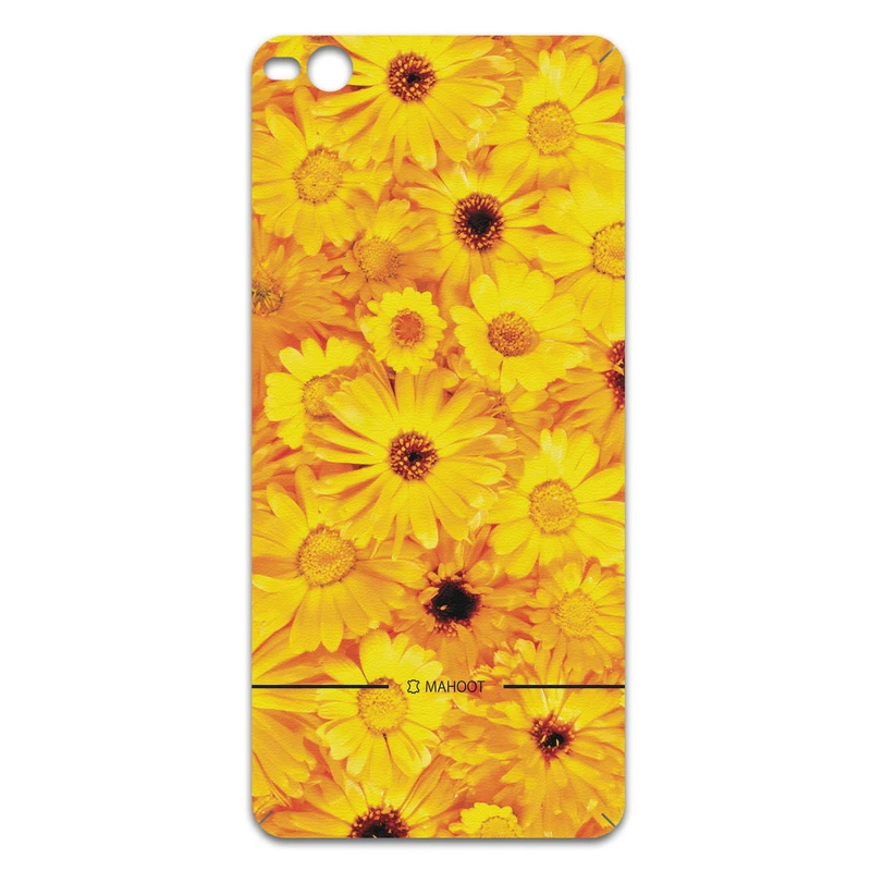 برچسب پوششی ماهوت مدل Yellow-Flower مناسب برای گوشی موبایل اچ تی سی One X9