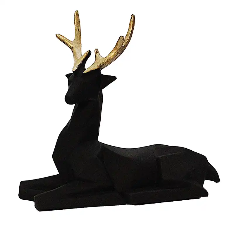 مجسمه طرح گوزن مدل g75 مجموعه 2 عددی