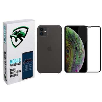 کاور مدل bjn مناسب برای گوشی موبایل اپل iphone 11 به همراه محافظ صفحه نمایش