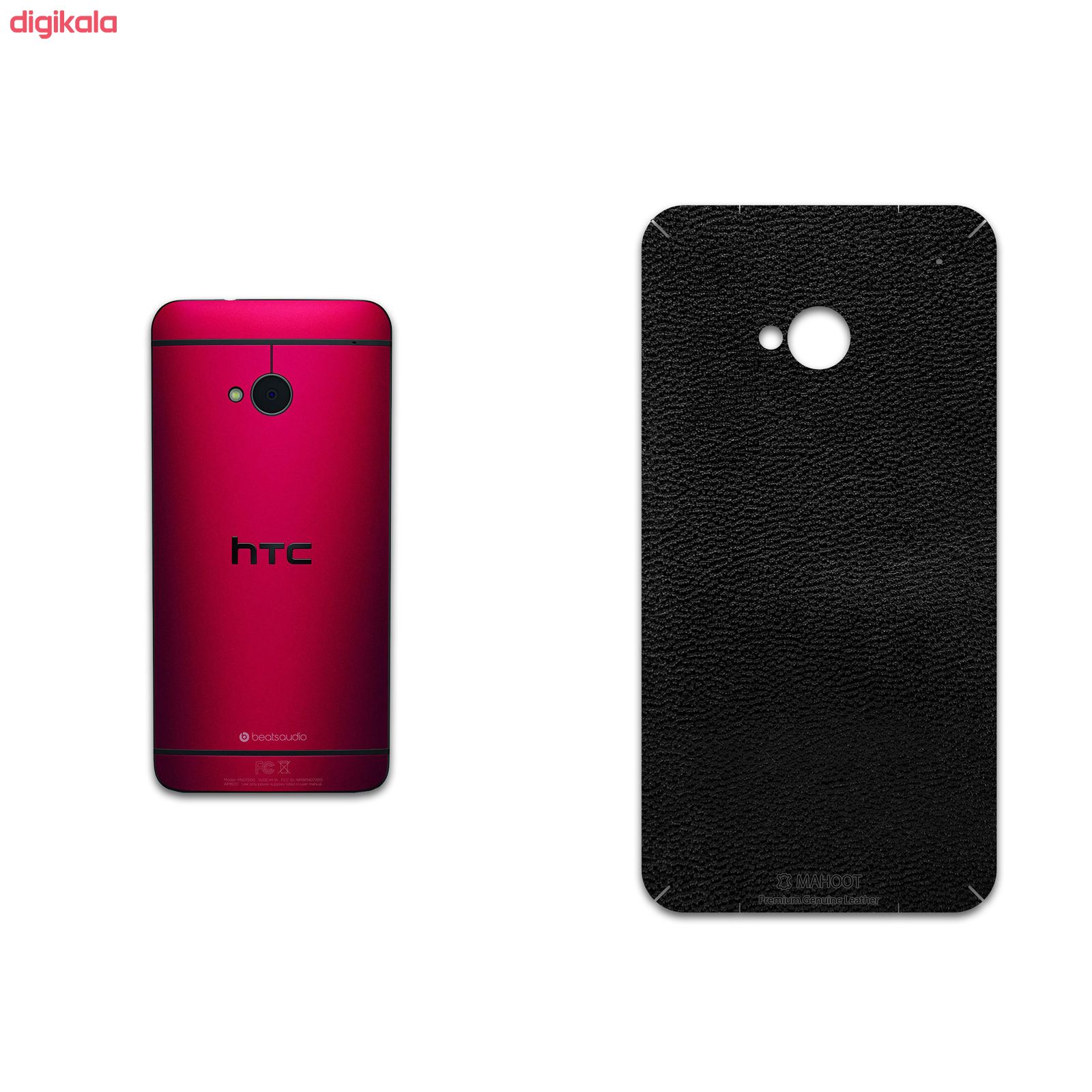 برچسب پوششی ماهوت مدل Black-Leather مناسب برای گوشی موبایل اچ تی سی One M7 main 1 1