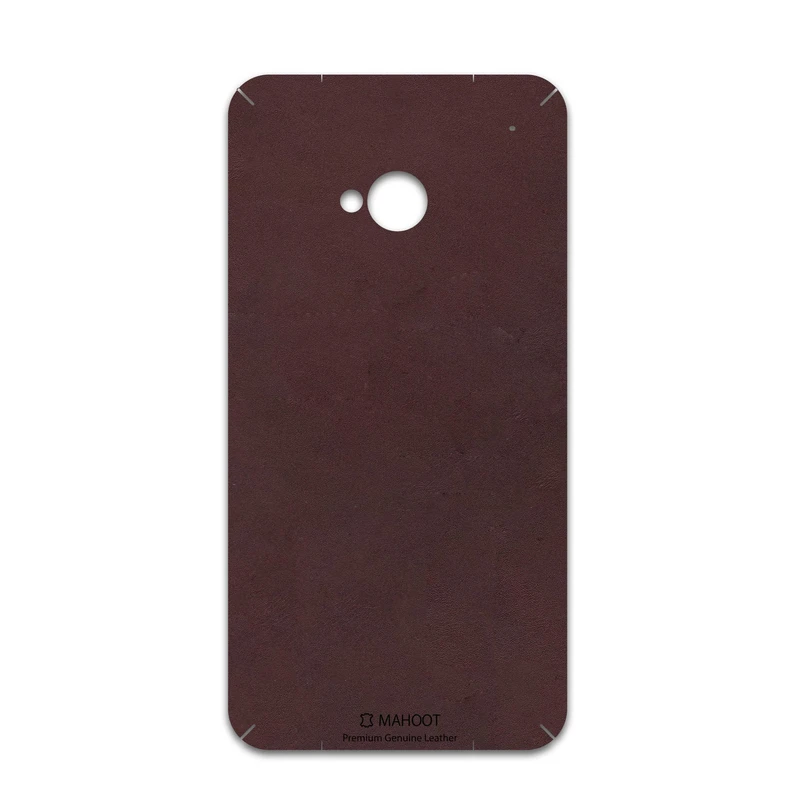 برچسب پوششی ماهوت مدل Matte-Dark-Brown-Leather مناسب برای گوشی موبایل اچ تی سی One M7