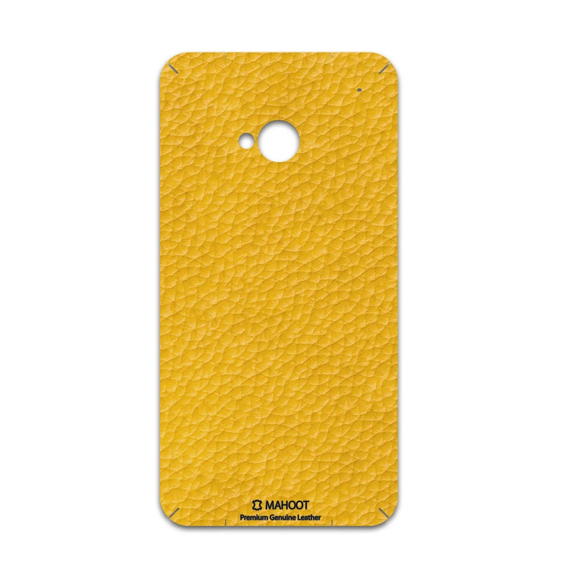 برچسب پوششی ماهوت مدل Mustard-Leather مناسب برای گوشی موبایل اچ تی سی One M7