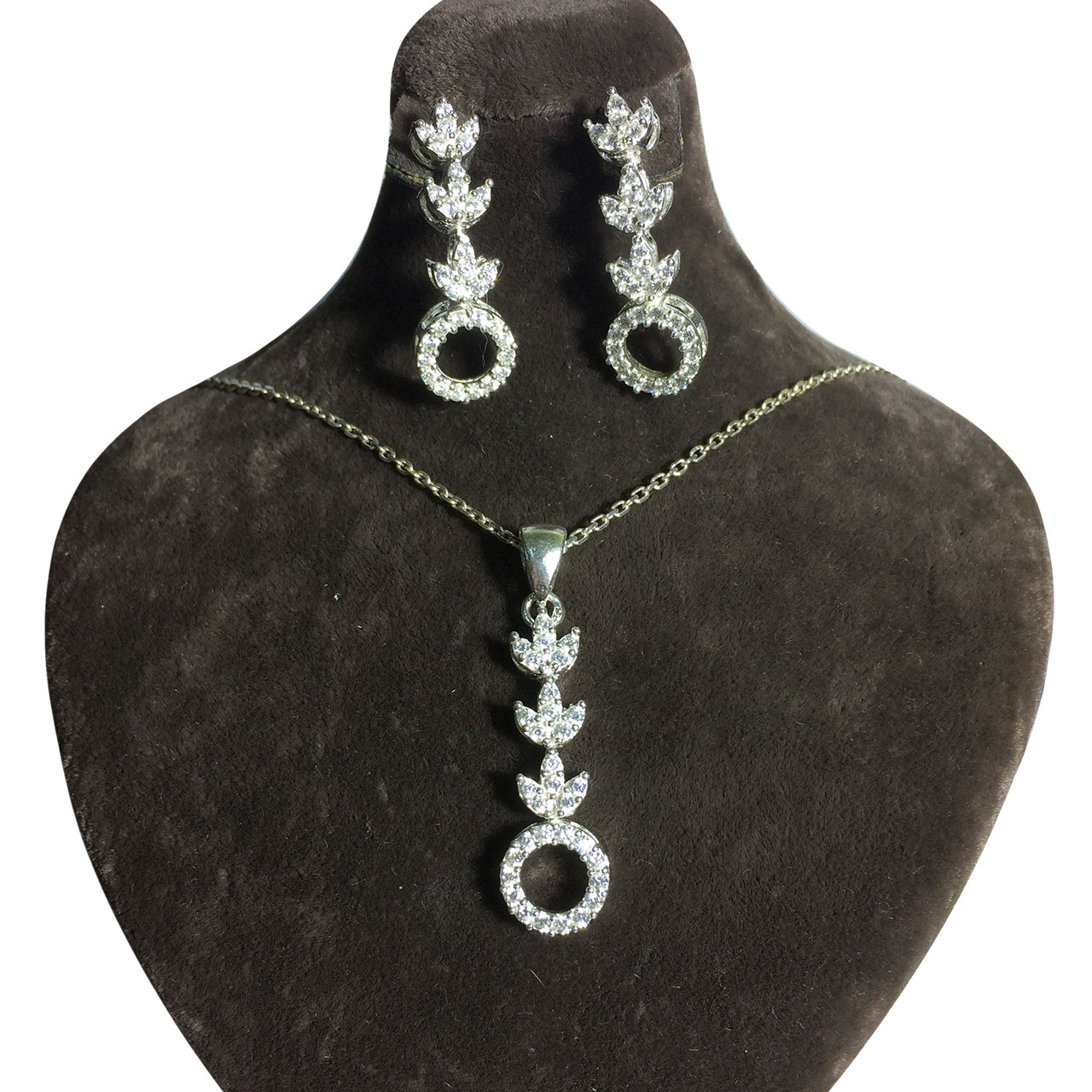 نیم ست نقره زنانه کد 20