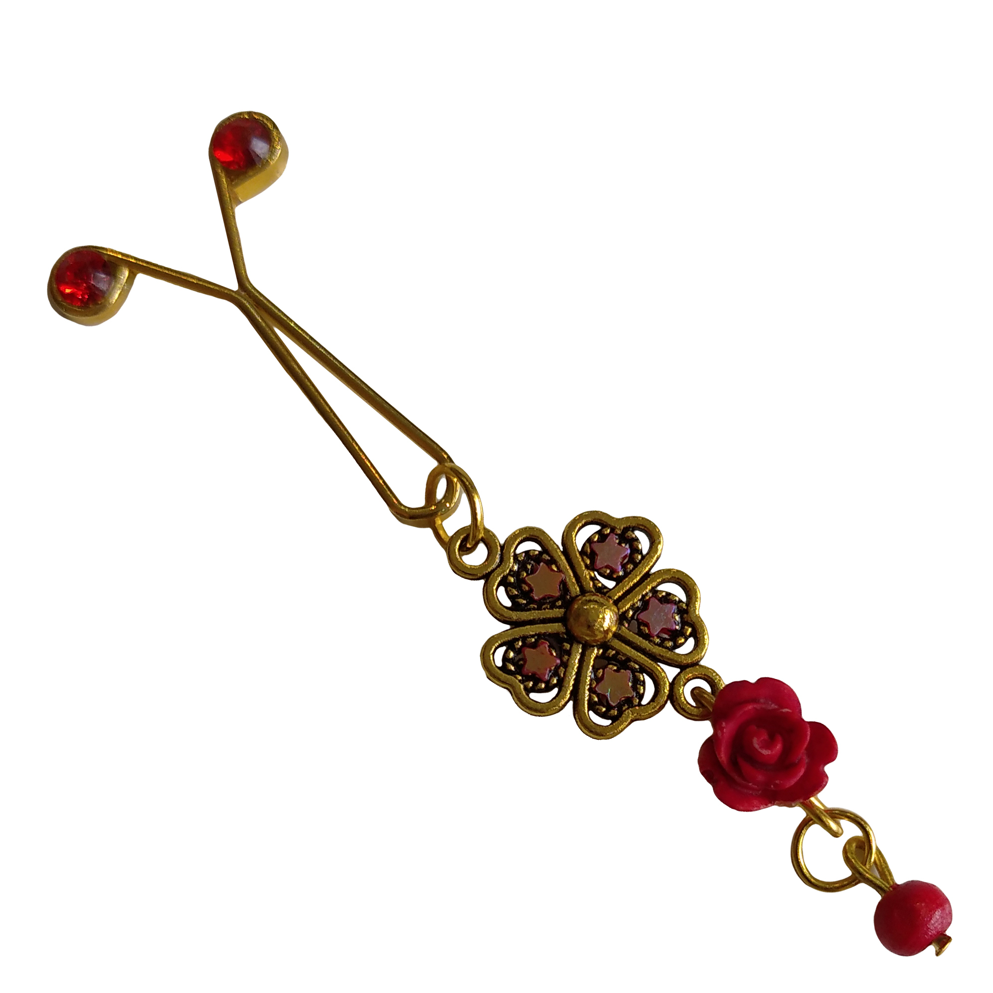 گیره روسری طرح گل کد Z14