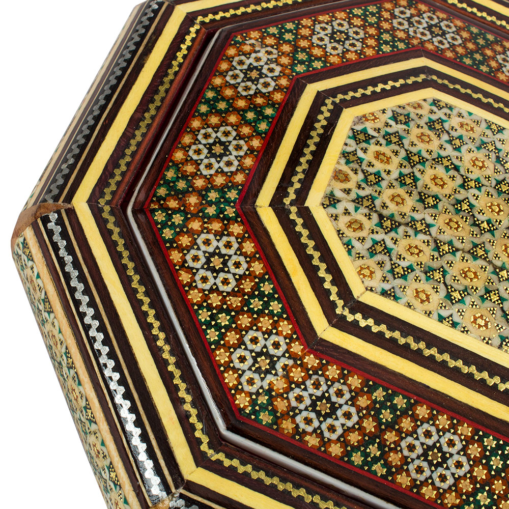 شکلات خوری خاتم کاری مدل ابری کد 8