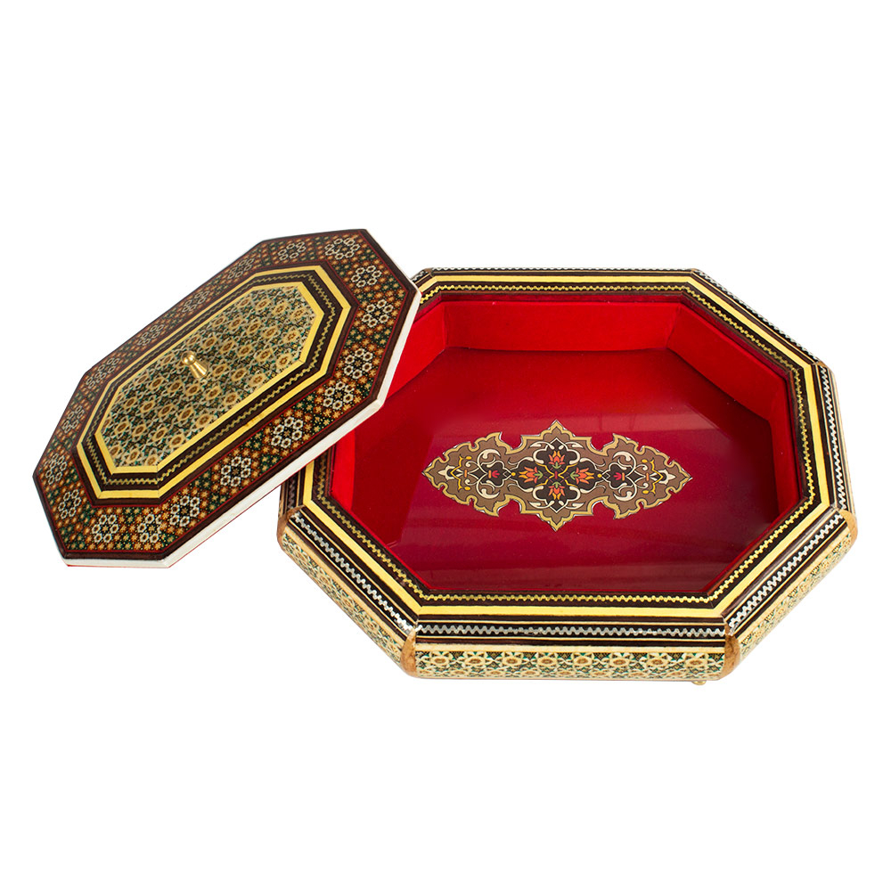 شکلات خوری خاتم کاری مدل ابری کد 8