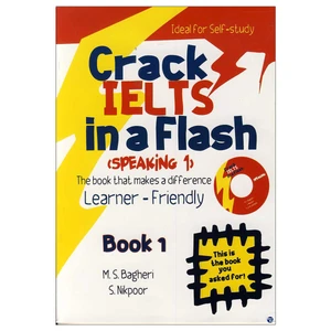 کتاب crack ielts in a flash speaking 1 اثر M.S.Bagheri and S.Nikpoor انتشارات ایده درخشان