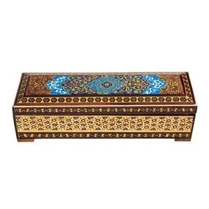 جعبه جواهرات خاتم کاری مدل تذهیب کد۲۰