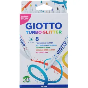Giotto Turbo Glitter 8 Color Painting Marker