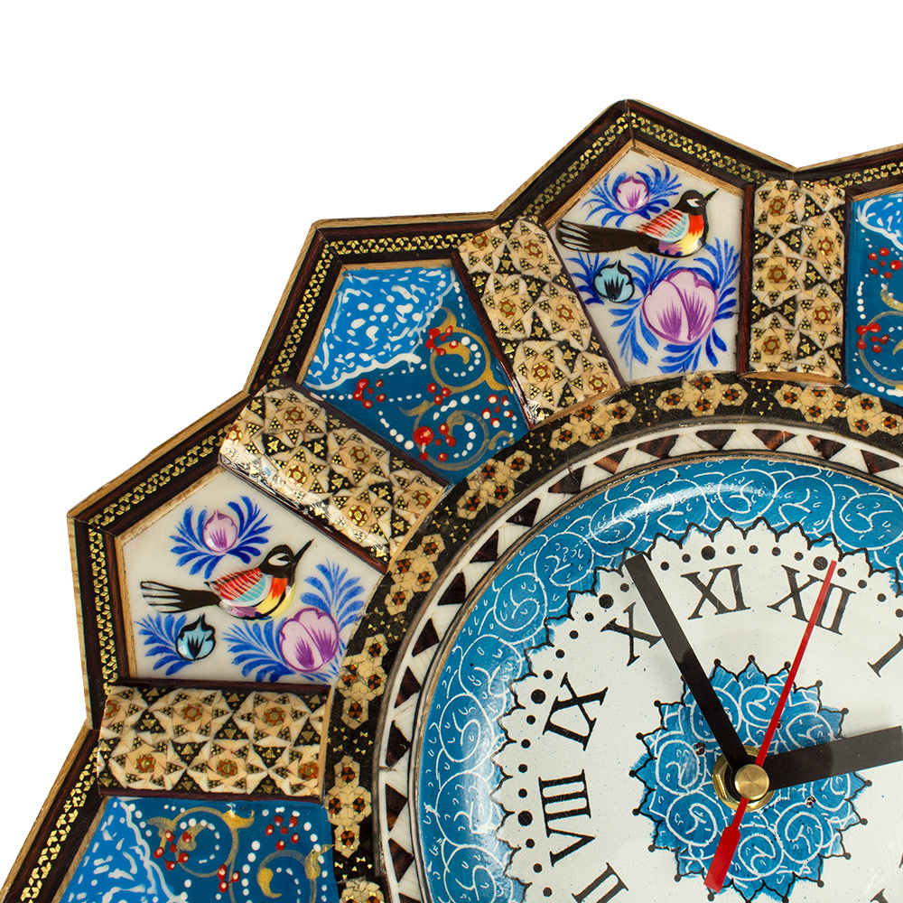 Inlay handicraft clock , Solar Model, Code 32