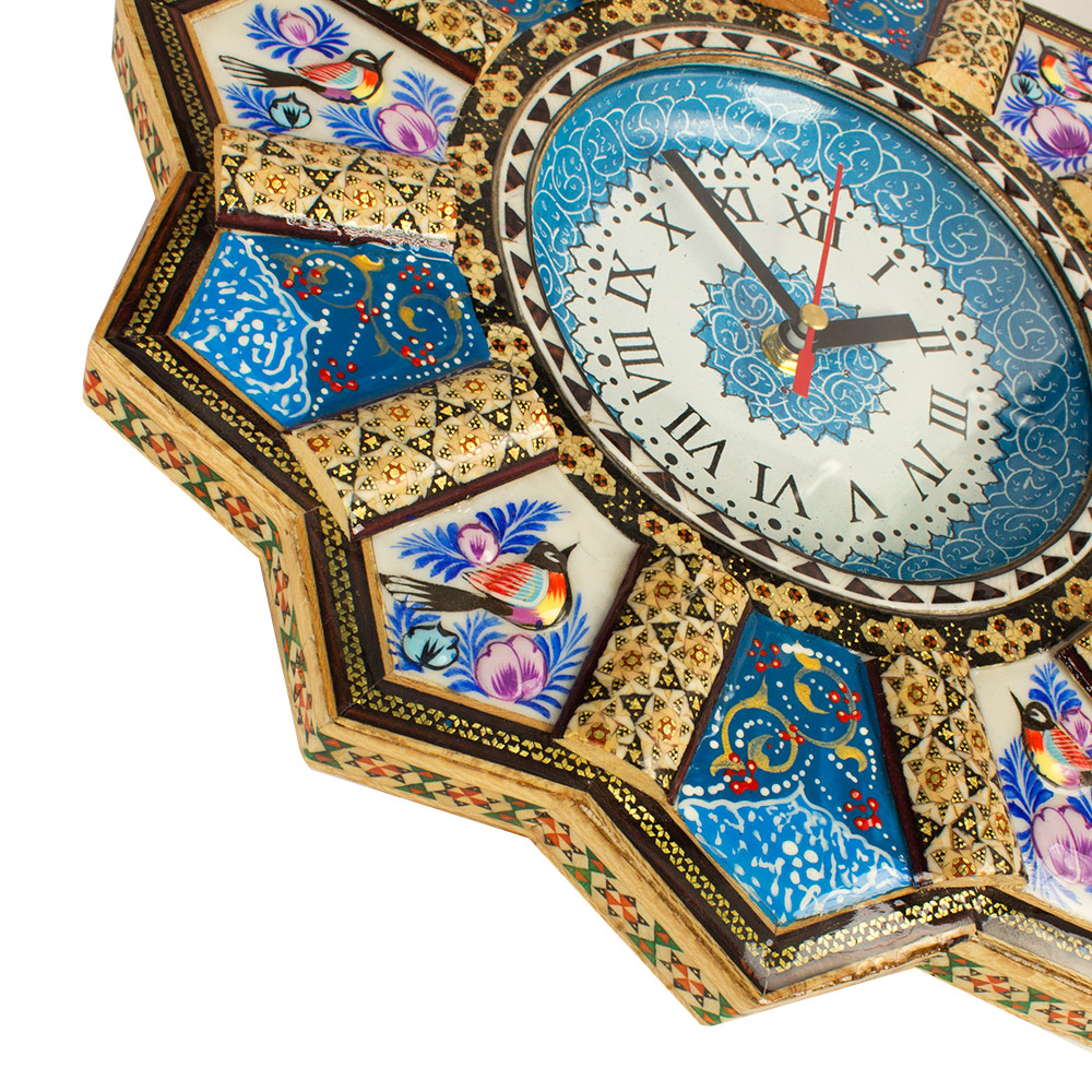 Inlay handicraft clock , Solar Model, Code 32
