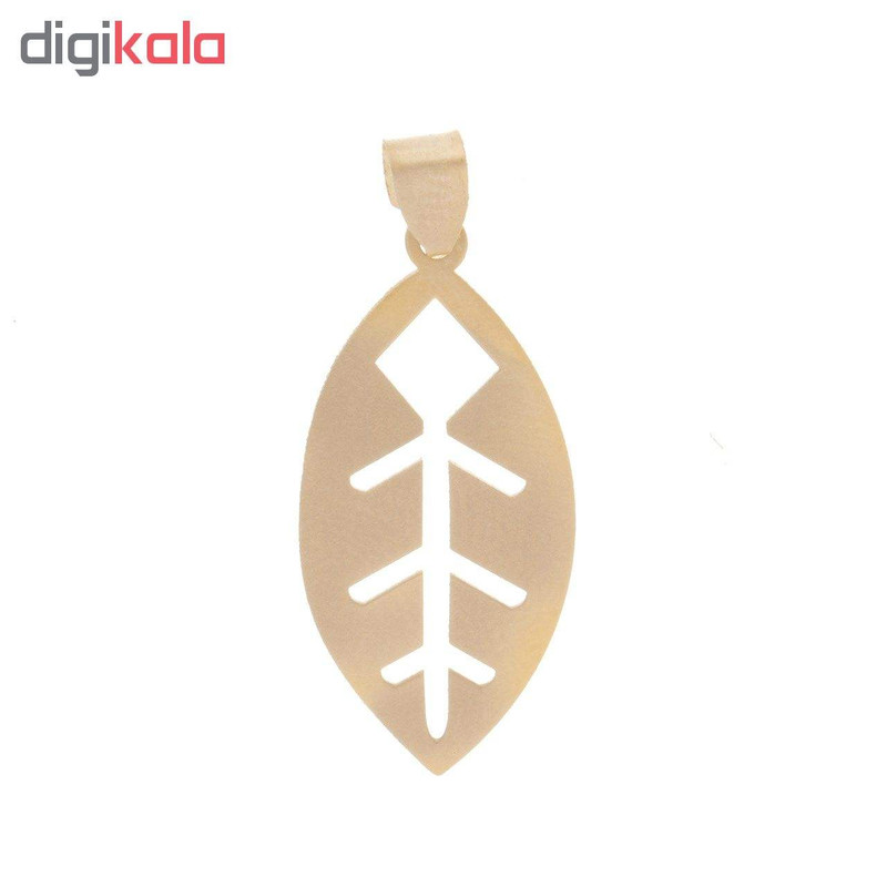 آویز گردنبند زنانه طرح برگ کد D75