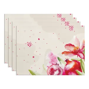 زیربشقابی طرح انار کد IDM 232  بسته 4 عددی