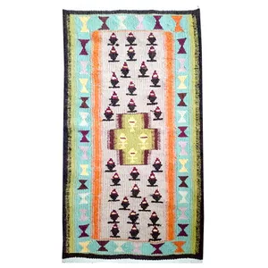 گلیم دستبافت نیم متری طرح هرسین کد 6765