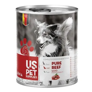 کنسرو غذای سگ یو اس پت کد 025 وزن 400 گرم