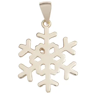 آویز گردنبند زنانه طرح برف کد D80