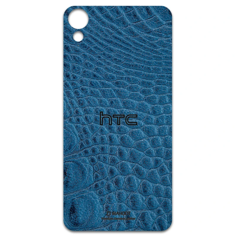 برچسب پوششی ماهوت مدل Blue-Crocodile-Leather مناسب برای گوشی موبایل اچ تی سی Desire 825
