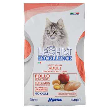 غذای خشک گربه لچت مدل chiken-pollo-huhn وزن 400 گرم