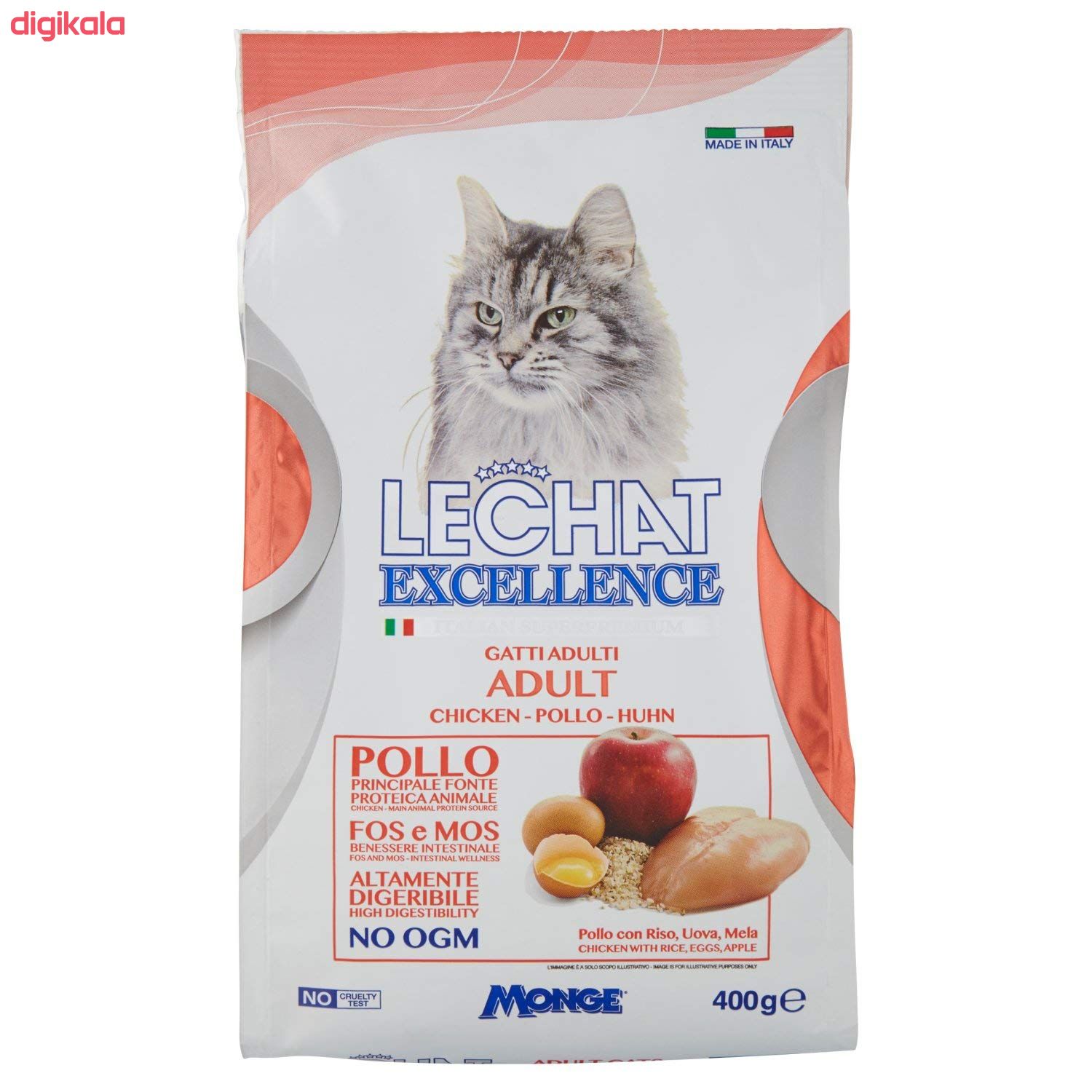 غذای خشک گربه لچت مدل chiken-pollo-huhn وزن 400 گرم main 1 1