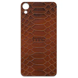 MAHOOT Brown-Snake-Leather Cover Sticker for htc Desire 825