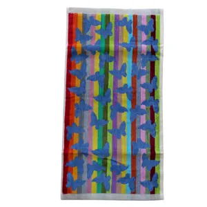 حوله دست طرح پروانه مدل viktoria سایز 33x67 سانتی متر