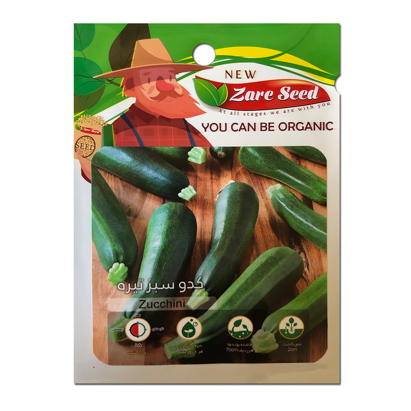 بذر کدو سبز تیره پاسارگاد کشت زارع کد zs198