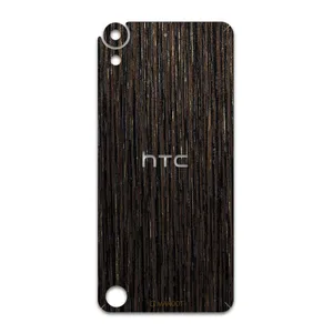 MAHOOT Dark-Gold-Stripes-Wood Cover Sticker for HTC Desire 630